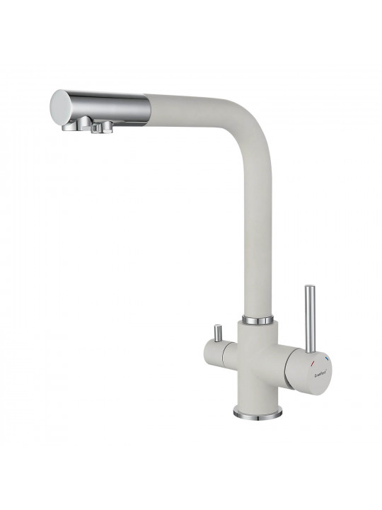 Kitchen tap GRANFEST СМЕСИТЕЛЬ Г-обр 3611 С краном питьевой воды D-35мм иней 