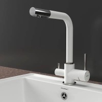 Խոհանոցի ծորակ GRANFEST СМЕСИТЕЛЬ Г-обр 3611 С краном питьевой воды D-35мм иней 