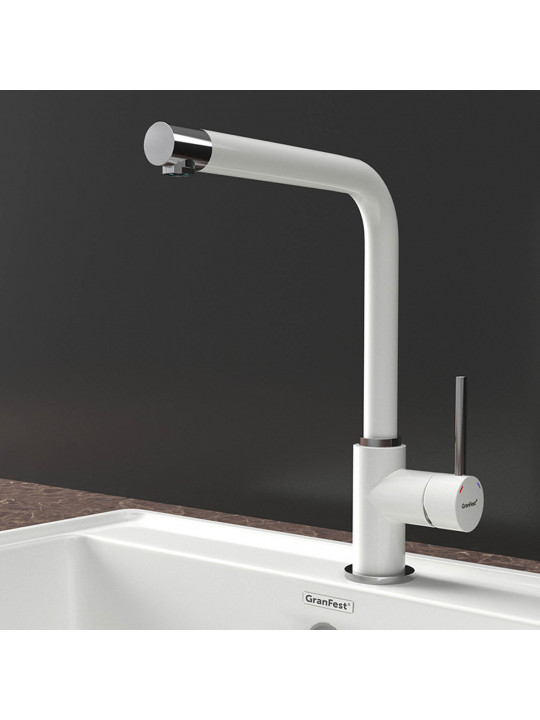 Kitchen tap GRANFEST СМЕСИТЕЛЬ Г-обр 3651 D-35мм иней 