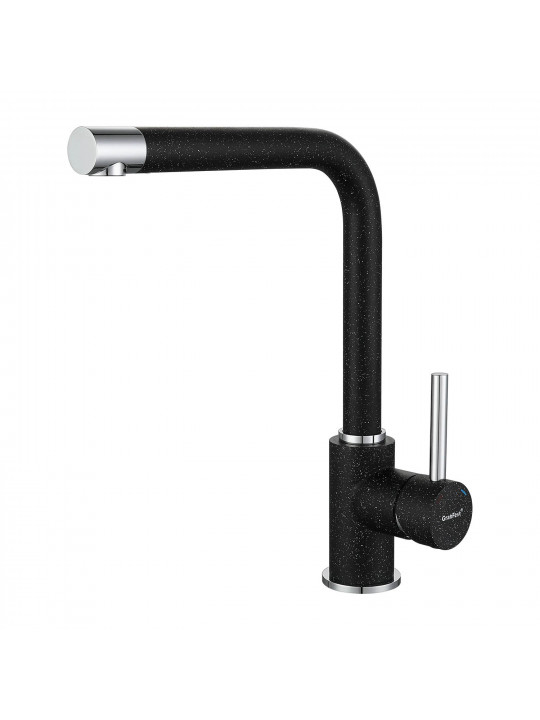 Kitchen tap GRANFEST СМЕСИТЕЛЬ Г-обр 3651 D-35мм черный 