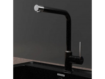 Kitchen tap GRANFEST СМЕСИТЕЛЬ Г-обр 3651 D-35мм черный 