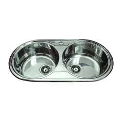 Мойка для кухни KALDO HB 7106 (84*44*18 SATIN) 