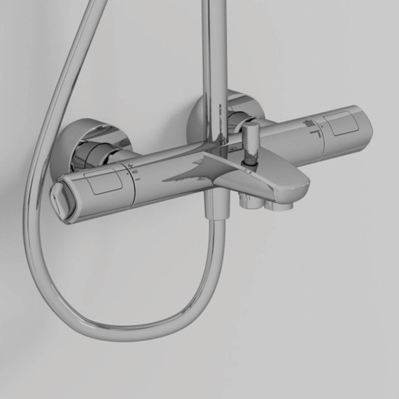 Ցնցուղ-ծորակ IDEAL STANDARD CERATHERM T100 BSH SHRSYS MXR EXPSD CHR (A7591AA)