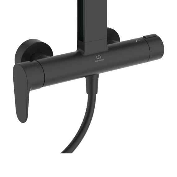 Shower-tap IDEAL STANDARD CF ALU+SHR SYS SL 2F 260MM 2S/ SBLK (BD584XG)