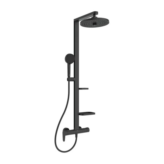 Shower-tap IDEAL STANDARD CF ALU+SHR SYS SL 2F 260MM 2S/ SBLK (BD584XG)