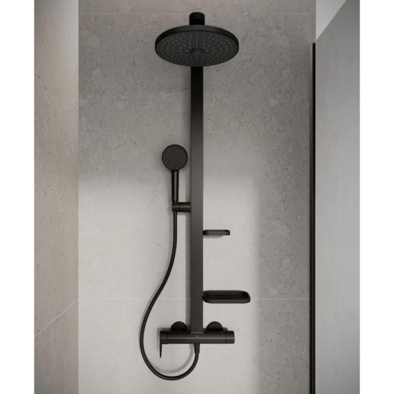 Shower-tap IDEAL STANDARD CF ALU+SHR SYS SL 2F 260MM 2S/ SBLK (BD584XG)