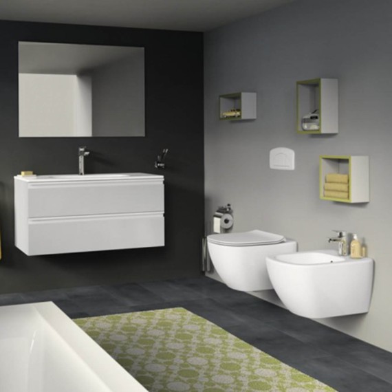 Туалет-биде IDEAL STANDARD TESI WHG BID SILK WHT HF BXD (T3552V1)