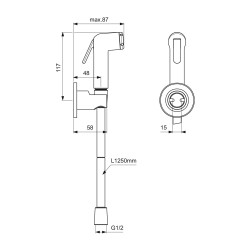 Душ-кран IDEAL STANDARD IDEALSPRAY ECO ГИГИЕНИЧЕСКИЙ ДУШ (B0595A2)