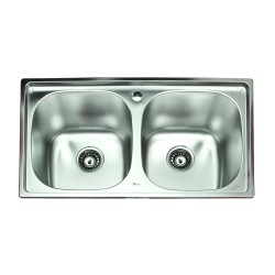Kitchen sink KALDO HB 5104 (78*43*18 SATIN) 