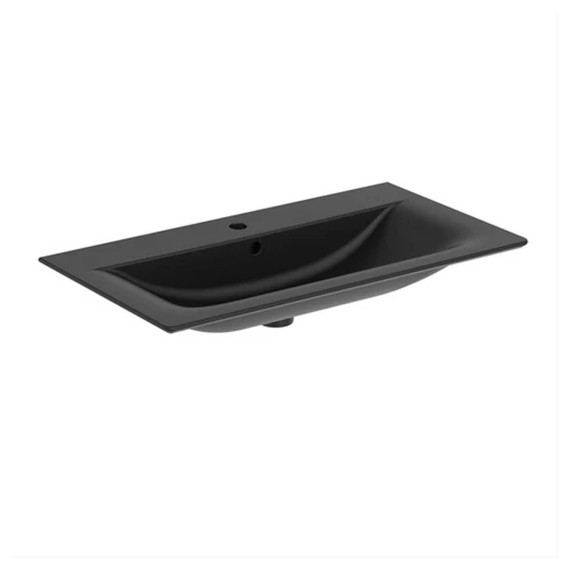 Раковина для ванной комнаты IDEAL STANDARD C.AIR BSN UNIT 80X44 SLKBLK & WOOD 2 DRWR (R0474NE)