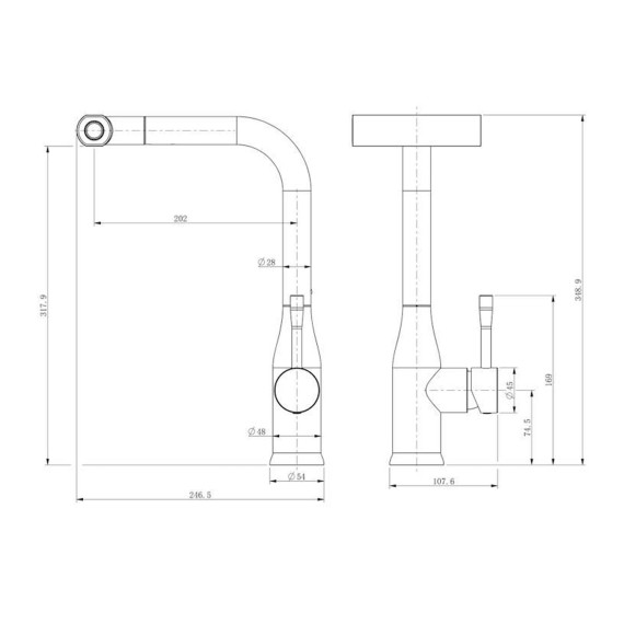 Кран для кухни SPLENKA S206.49.05 Satin 