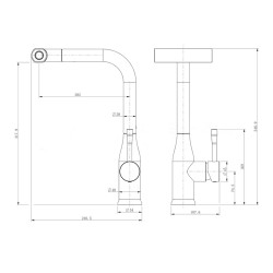 Kitchen tap SPLENKA S206.49.06 Black 
