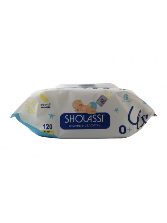 Wet wipe SHOLASSI N120 BABY EXTRA SOFT BLUE(231678) 