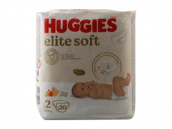 Մանկական տակդիրներ HUGGIES ELIT SOFT N2 (4-6KG) 20PC (549460) 