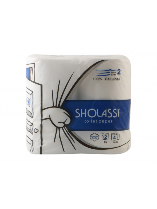 Туалетная бумага SHOLASSI N4 EXTRA SOFT 2PLY 4PC 1401