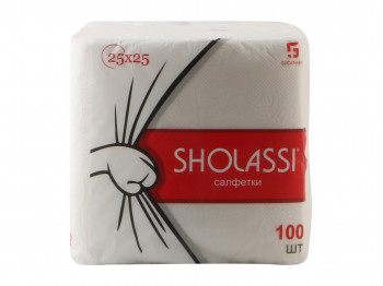 Салфетка SHOLASSI N100 FOR TABLE 25x25 100PC (231531) 