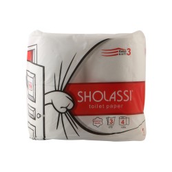 Toilet paper SHOLASSI N4 EXTRA SOFT 3PLY 4PC (231425) 