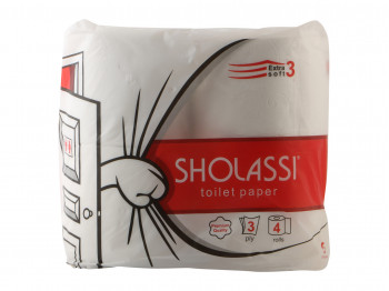 Туалетная бумага SHOLASSI N4 EXTRA SOFT 3PLY 4PC (231425) 