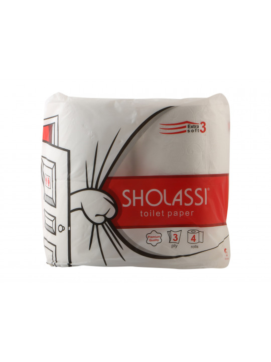 Туалетная бумага SHOLASSI N4 EXTRA SOFT 3PLY 4PC 1425