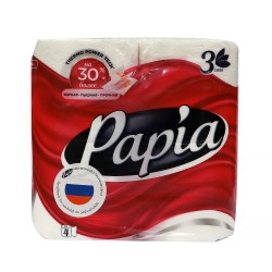 Toilet paper PAPIA 3PLY 4PSC (000013) 