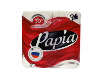 Туалетная бумага PAPIA 3PLY 4PSC (000013) 