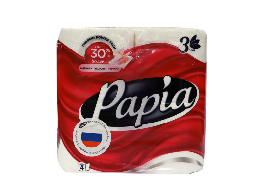 Toilet paper PAPIA 3PLY 4PSC (000013) 