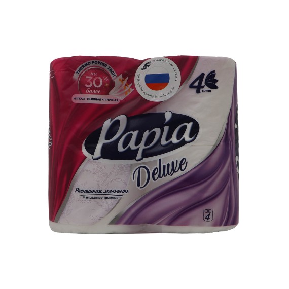 Toilet paper PAPIA DELUXE 4PLY 4PCS (000037) 