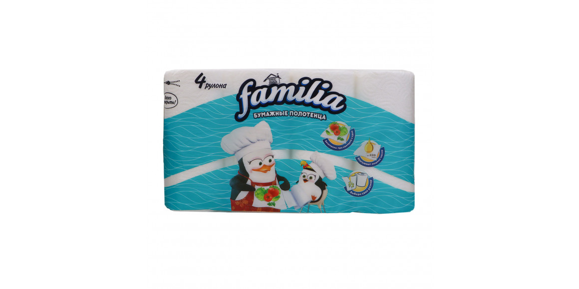 Салфетка FAMILIA KITCHEN TOWEL WHITE 2PL 4X7-100(000266) (0266)