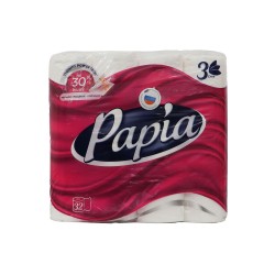 Туалетная бумага PAPIA COTTON 3PLY 32PCS (000624) 