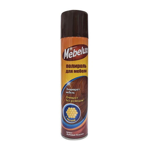 Cleaning liquid MEBELUX Կահույքի Փայլեցուցիչ Մեղրամոմով 300մլ (000718) 