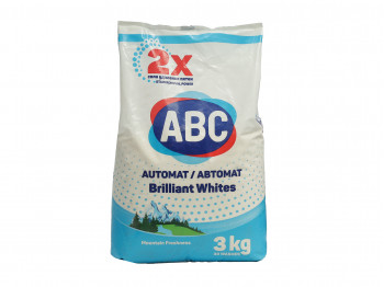 Լվացքի փոշի ABC Լեռնային թարմություն ավտոմատ սպիտակ լվացքի համար 3 կգ (001225) 