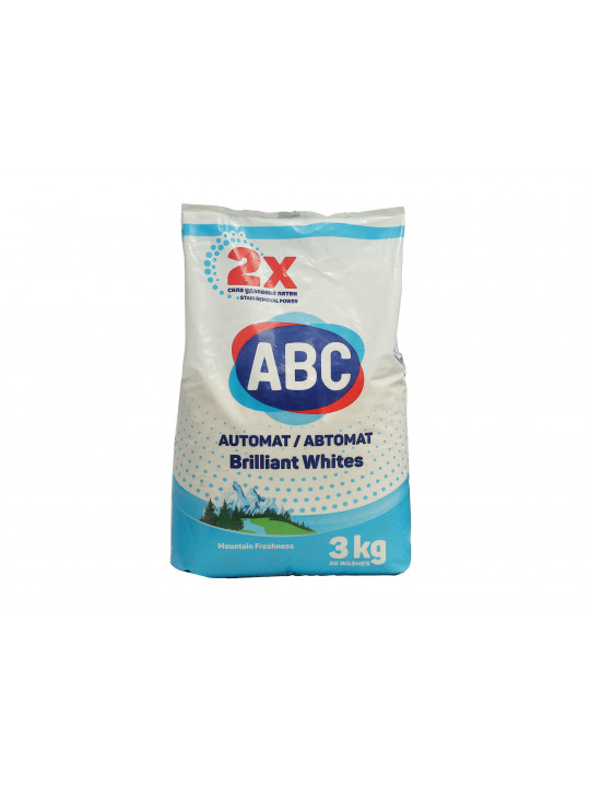 Washing powder ABC Լեռնային թարմություն ավտոմատ սպիտակ լվացքի համար 3 կգ (001225) 