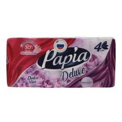 Туалетная бумага PAPIA DELUXE DOLCHE VITA 4PLY 8PCS (001232) 
