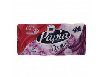 Туалетная бумага PAPIA DELUXE DOLCHE VITA 4PLY 8PCS (001232) 