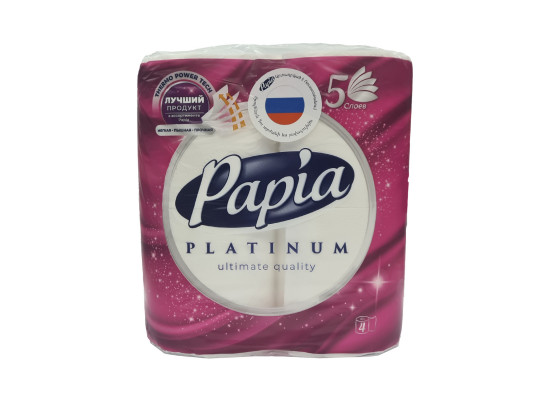 Զուգարանի թուղթ PAPIA PUR&SOFT 5PLY 4PCS (001423) 