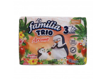 Toilet paper FAMILIA TRIO WHITE 3PL 4X14-140(001430) (1430)