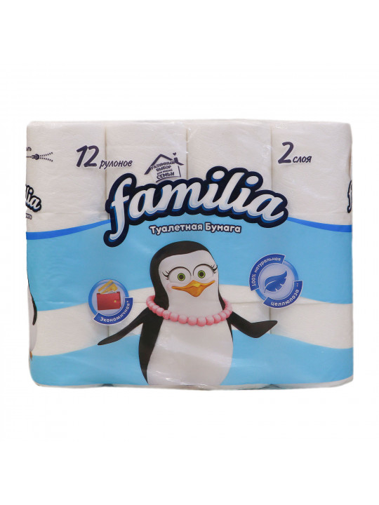 Toilet paper FAMILIA CLASSIC 2pl 12x8-125 (001591) 