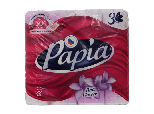 Toilet paper PAPIA BALI FLOWER 3PLY 32PCS (001768) 