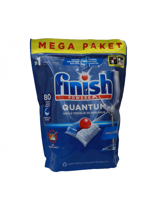 Սպասք լվանալու միջոց FINISH PODS QUANTUM 80 PC (003817) 