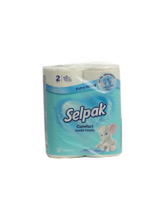 Бумажное полотенце SELPAK Սպիտակ Կոմֆորտ երկշերտ (008847) 
