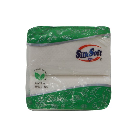 Салфетка SILK SOFT 100 ՀԱՏ ՓԱՓՈՒԿ 28x28 (010115) 