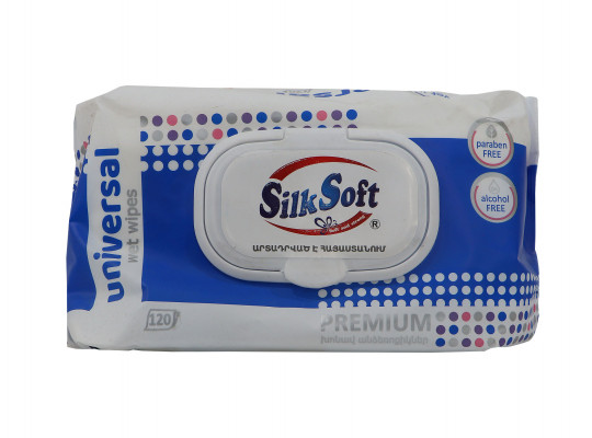 Wet wipe SILK SOFT PREMIUM UNIVERSAL 120PC (010245) 