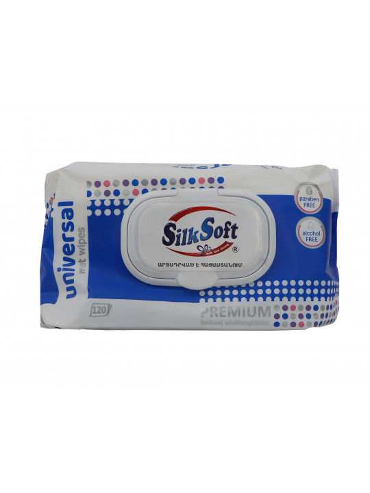 Wet wipe SILK SOFT PREMIUM UNIVERSAL 120PC (010245) 