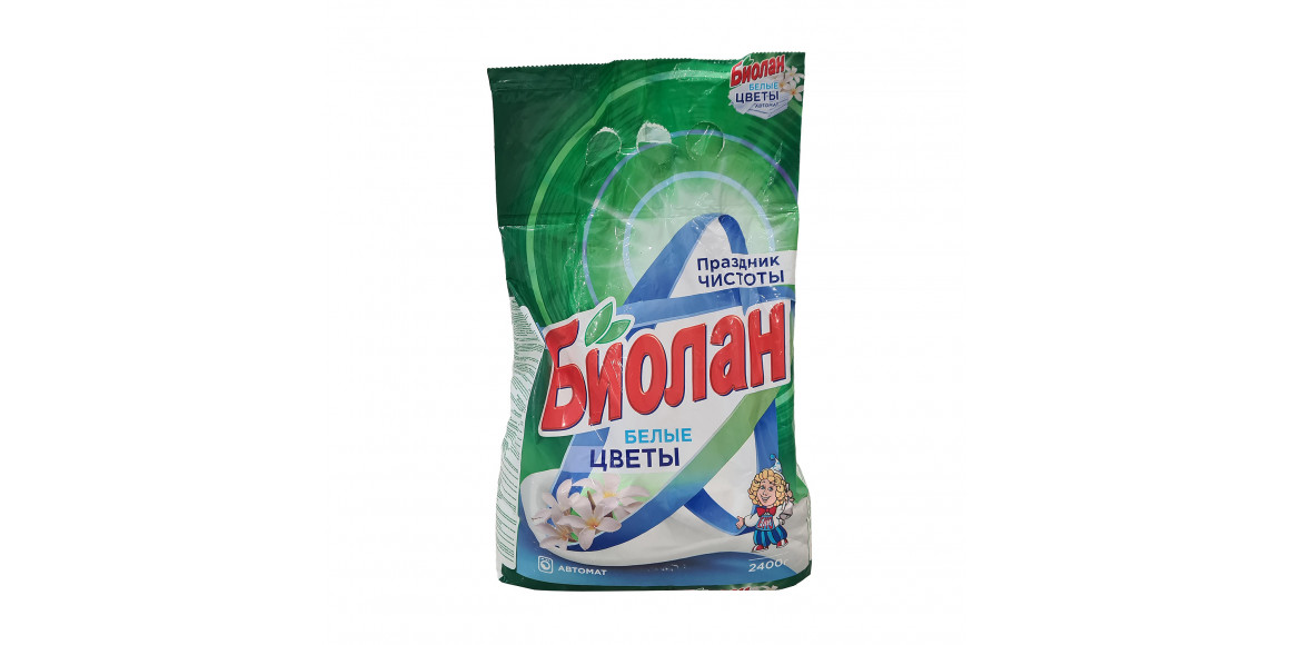 Стиральный порошок BIOLAN AUTOMAT WHITE 2400 GR (011087) 