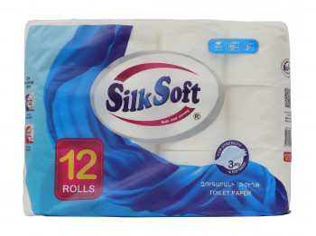 Toilet paper SILK SOFT 3 LAYER 12PC (011464) 