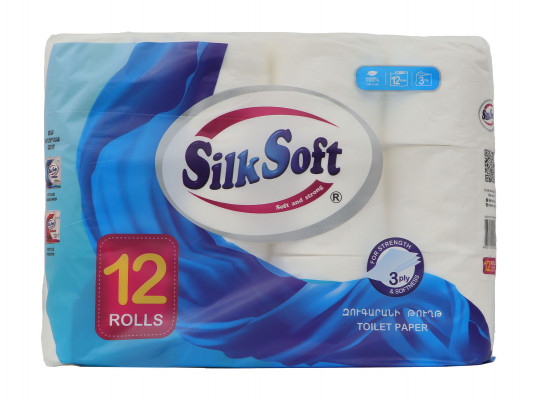 Туалетная бумага SILK SOFT 3 LAYER 12PC (011464) 