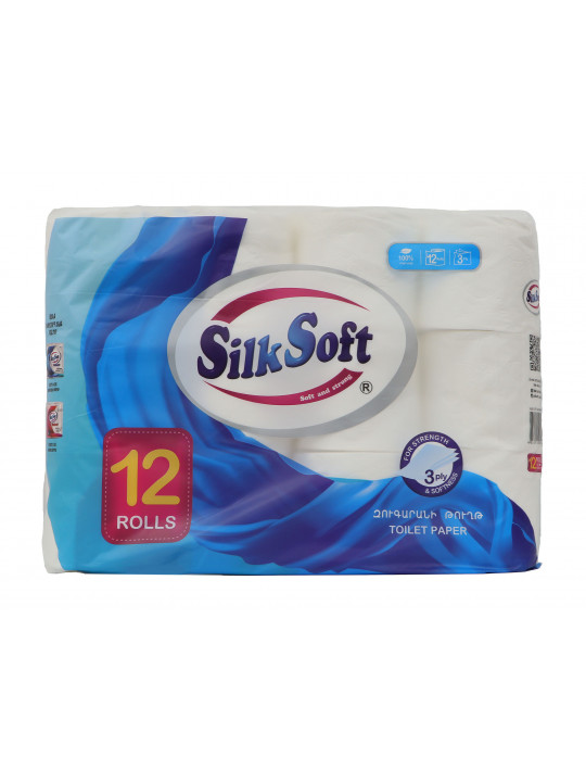 Туалетная бумага SILK SOFT 3 LAYER 12PC (011464) 
