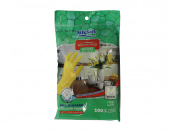 Резиновые перчатки SILK SOFT M (012201) 