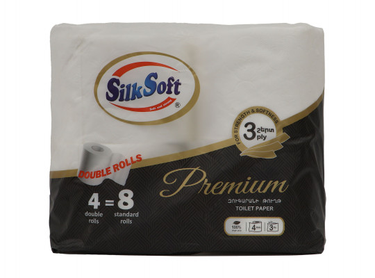 Toilet paper SILK SOFT PREMIUM 3 LAYER 4PC (012232) 