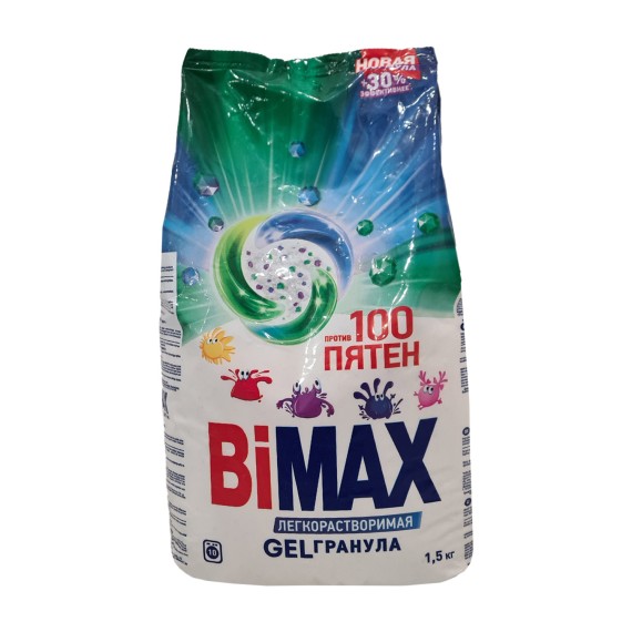 Стиральный порошок BIMAX POWDER 100 STAINS 1.5KG (012817) 